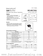 IRG4BC20U datasheet pdf International Rectifier
