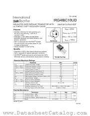 IRG4IBC10UD datasheet pdf International Rectifier