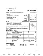 IRG4MC30F datasheet pdf International Rectifier