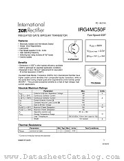 IRG4MC50F datasheet pdf International Rectifier