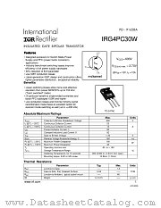 IRG4PC30WPBF datasheet pdf International Rectifier