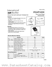IRG4PH20K datasheet pdf International Rectifier