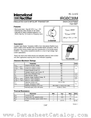 IRGBC30M datasheet pdf International Rectifier