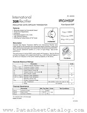 IRGIH50F datasheet pdf International Rectifier