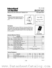 IRGPF30F datasheet pdf International Rectifier