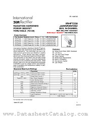 JANSF2N7262 datasheet pdf International Rectifier