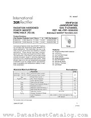 IRHF9130 datasheet pdf International Rectifier
