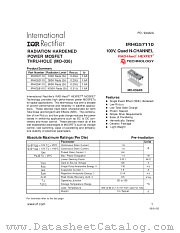 IRHG58110 datasheet pdf International Rectifier