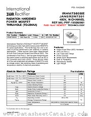 JANSR2N7391 datasheet pdf International Rectifier