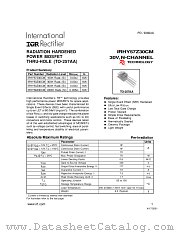 IRHY57Z30CM datasheet pdf International Rectifier
