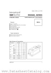 IRKD600-16 datasheet pdf International Rectifier