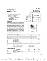 IRL3803V datasheet pdf International Rectifier