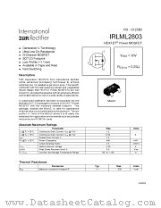 IRLML2803 datasheet pdf International Rectifier