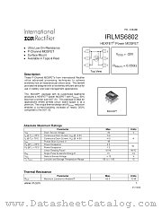 IRLMS6802TR datasheet pdf International Rectifier
