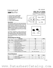 IRLR120N datasheet pdf International Rectifier