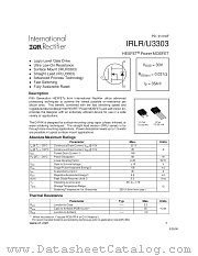 IRLU3303 datasheet pdf International Rectifier