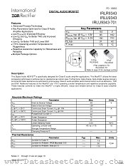 IRLU9343-701 datasheet pdf International Rectifier