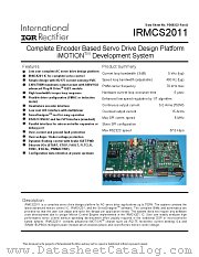 IRMCS2011 datasheet pdf International Rectifier