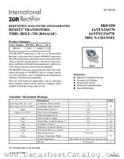 JANTXV2N6770 datasheet pdf International Rectifier