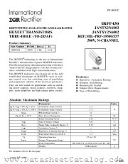 JANTX2N6802 datasheet pdf International Rectifier