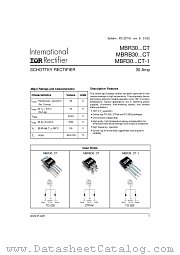 MBR3035CT-1 datasheet pdf International Rectifier