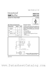 MBR7535 datasheet pdf International Rectifier