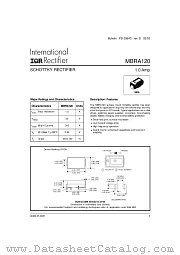 MBRA120TR datasheet pdf International Rectifier