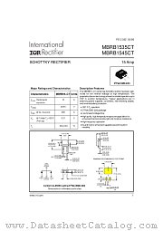 MBRB1545CTTRR datasheet pdf International Rectifier