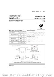MBRS1100TR datasheet pdf International Rectifier