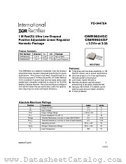 OMR9604SC datasheet pdf International Rectifier