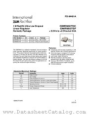 OMR9607SF datasheet pdf International Rectifier
