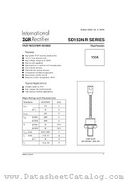 SD153N10S10PV datasheet pdf International Rectifier