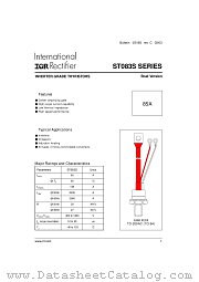 ST083S08PFN0 datasheet pdf International Rectifier