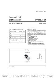 STPS40L15CT datasheet pdf International Rectifier