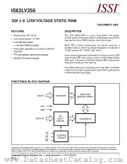 IS62LV256-45U datasheet pdf Integrated Silicon Solution Inc