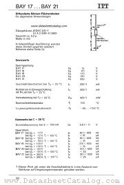 BAY17 datasheet pdf ITT Industries