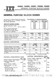 1N5605 datasheet pdf ITT Semiconductors