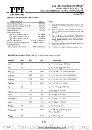 2N2195A datasheet pdf ITT Semiconductors