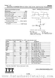 2N5224 datasheet pdf ITT Semiconductors