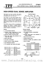 ITT3671 datasheet pdf ITT Semiconductors