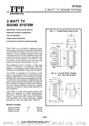 ITT3701 datasheet pdf ITT Semiconductors