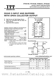 ITT74131 datasheet pdf ITT Semiconductors