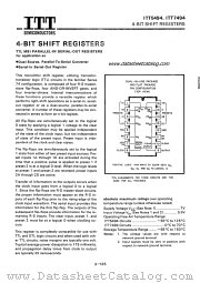 ITT7494 datasheet pdf ITT Semiconductors