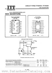 ITT54H04 datasheet pdf ITT Semiconductors