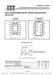 ITT54H05 datasheet pdf ITT Semiconductors