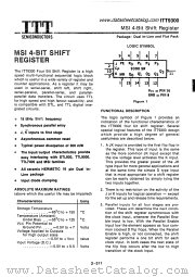 ITT9300 datasheet pdf ITT Semiconductors