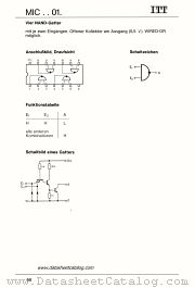 MIC7401 datasheet pdf ITT Semiconductors