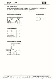 MIC7426 datasheet pdf ITT Semiconductors