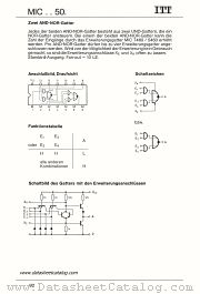 MIC7450 datasheet pdf ITT Semiconductors