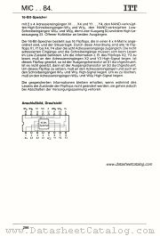 MIC7484N datasheet pdf ITT Semiconductors